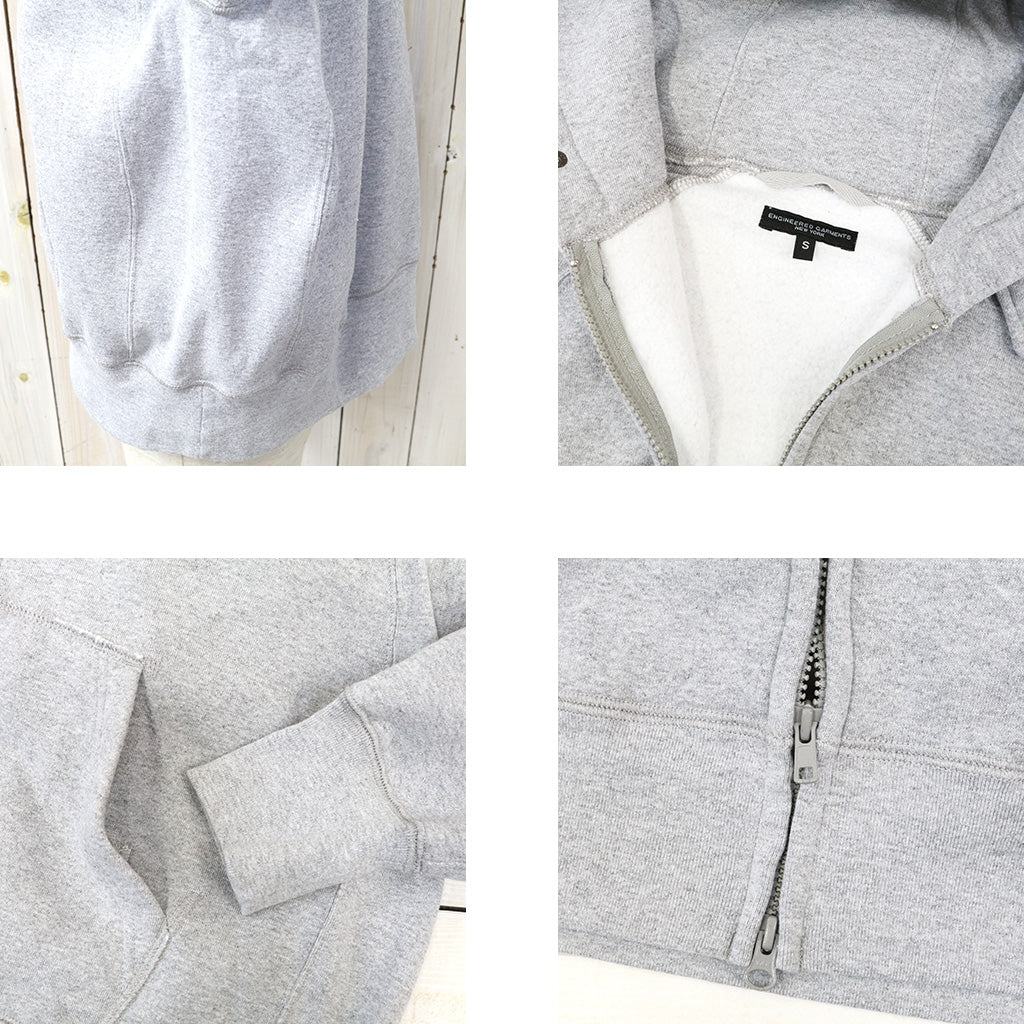 ENGINEERED GARMENTS : Zip Up Hoodie-12oz Cotton Fleece (H.Grey)