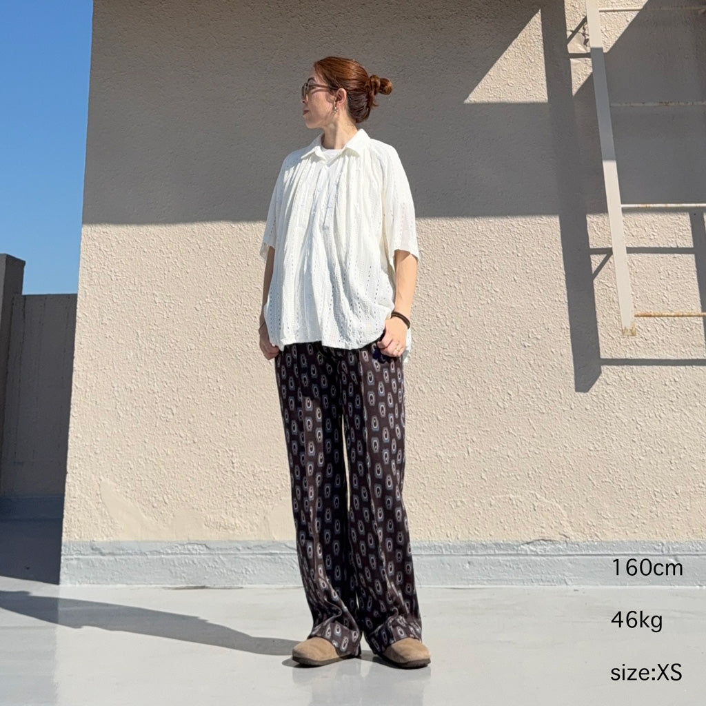 Needles : Track Pant-Poly Jq. (Frog Eye)