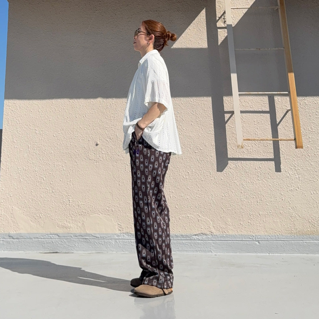 Needles : Track Pant-Poly Jq. (Frog Eye)