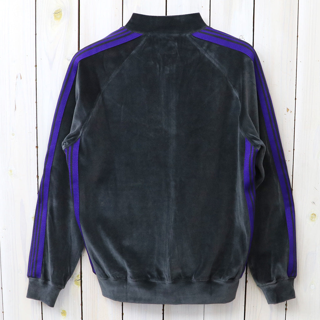 Needles : Rib Collar Track Jacket-C/PE Velour (Charcoal)