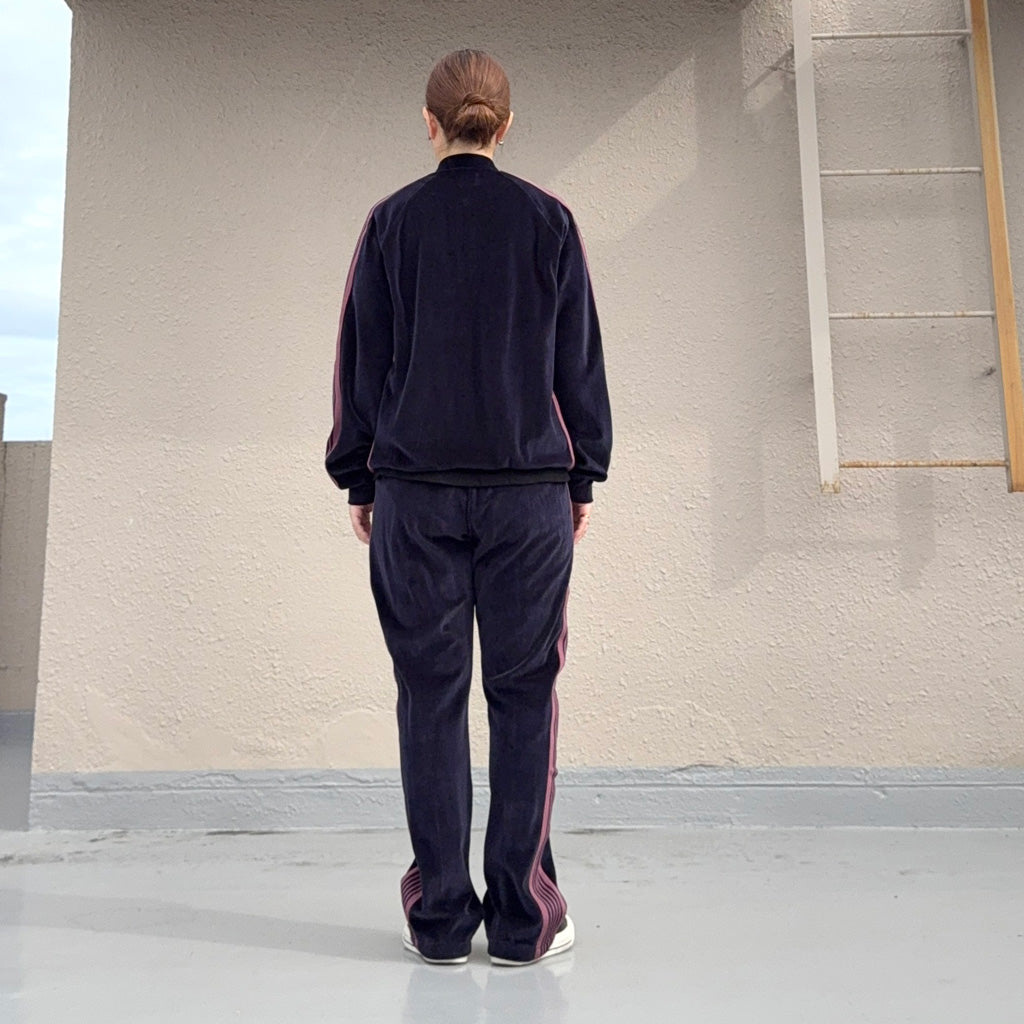 Needles : Rib Collar Track Jacket-C/PE Velour (Navy)