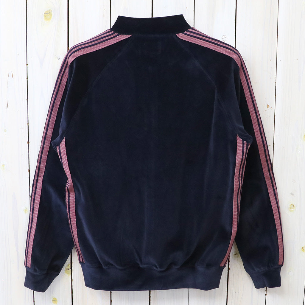 Needles : Rib Collar Track Jacket-C/PE Velour (Navy)