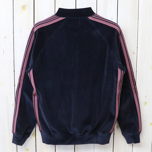 Needles : Rib Collar Track Jacket-C/PE Velour (Navy)