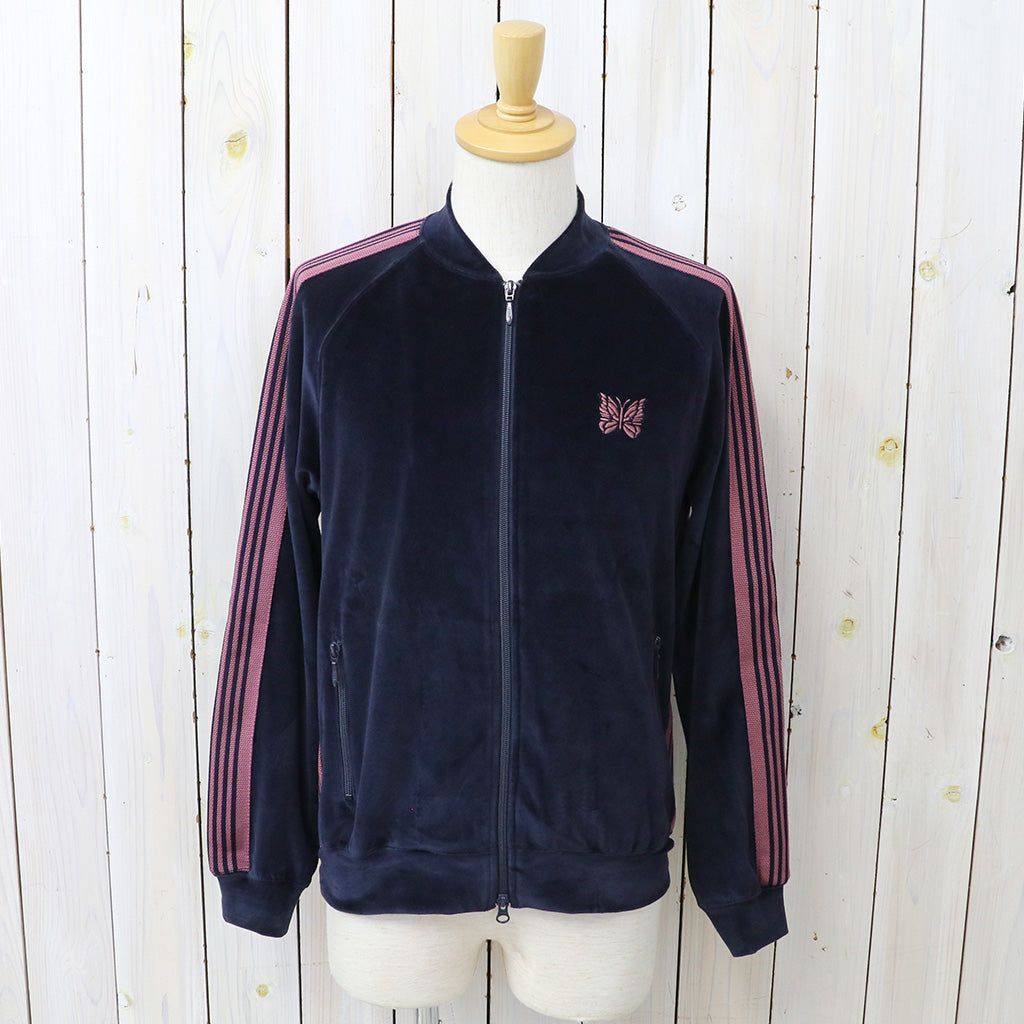 Needles : Rib Collar Track Jacket-C/PE Velour (Navy)