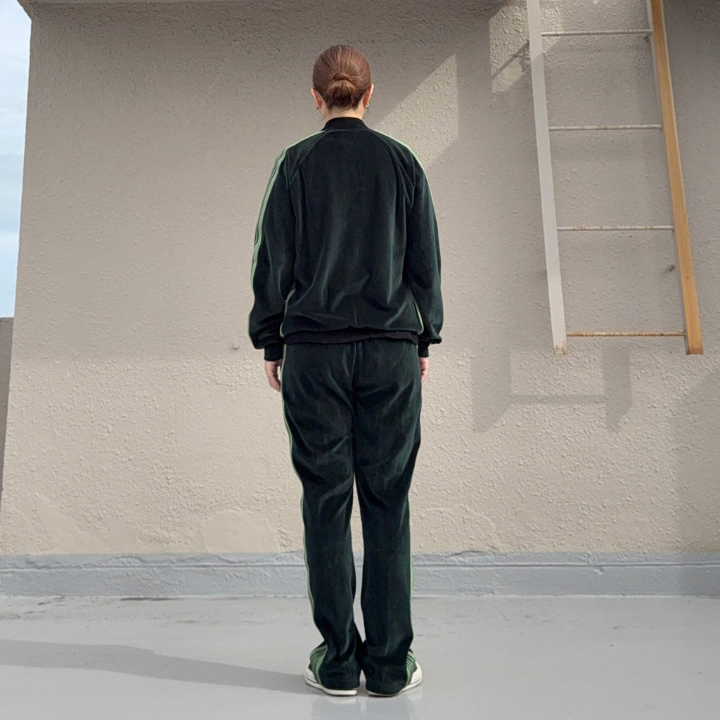 Needles : Rib Collar Track Jacket-C/PE Velour (Green)