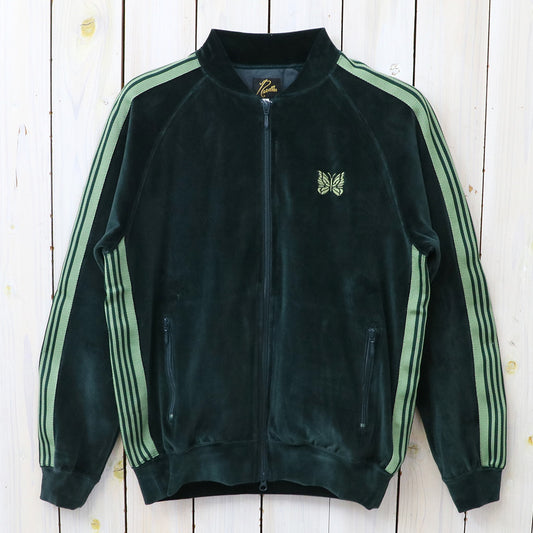 Needles : Rib Collar Track Jacket-C/PE Velour (Green)