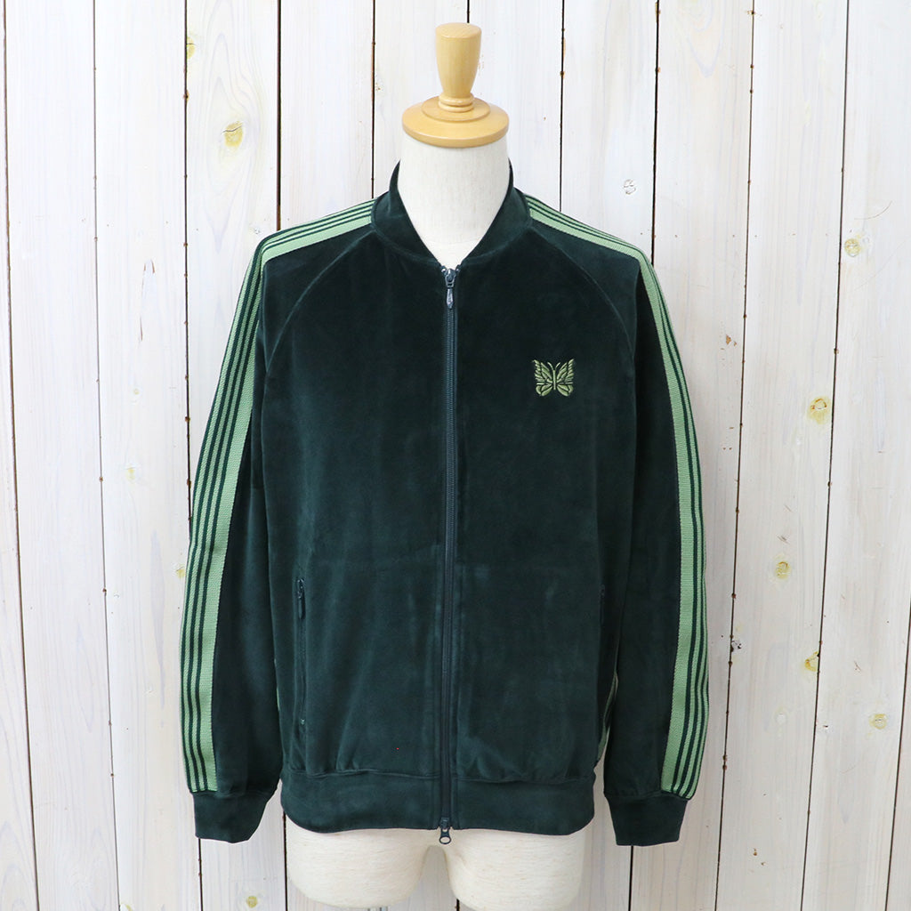 Needles : Rib Collar Track Jacket-C/PE Velour (Green)