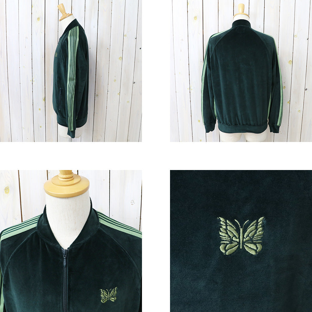 Needles : Rib Collar Track Jacket-C/PE Velour (Green)