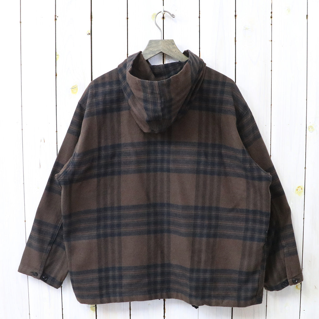 ENGINEERED GARMENTS : Zip Hooded Shirt-Cotton Flannel Plaid