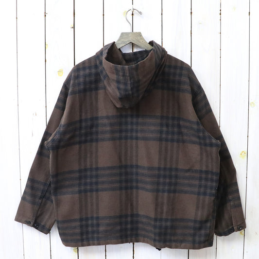 ENGINEERED GARMENTS : Zip Hooded Shirt-Cotton Flannel Plaid