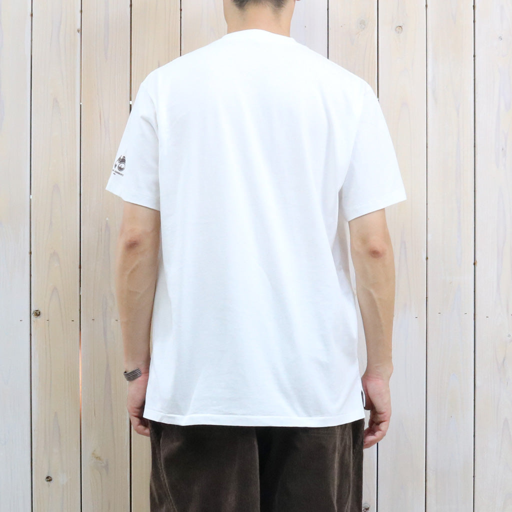 ENGINEERED GARMENTS : Printed Cross Crew Neck T-Shirt-Outdoor (White)