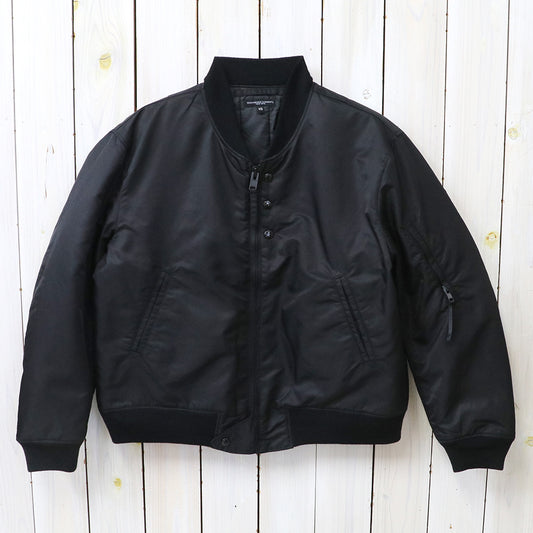 ENGINEERED GARMENTS : Aviator Jacket-Flight Satin Nylon (Black)