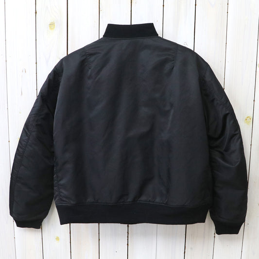 ENGINEERED GARMENTS : Aviator Jacket-Flight Satin Nylon (Black)