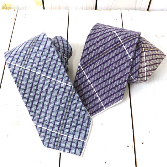 ENGINEERED GARMENTS : Neck Tie-Color Cotton Color Block Check
