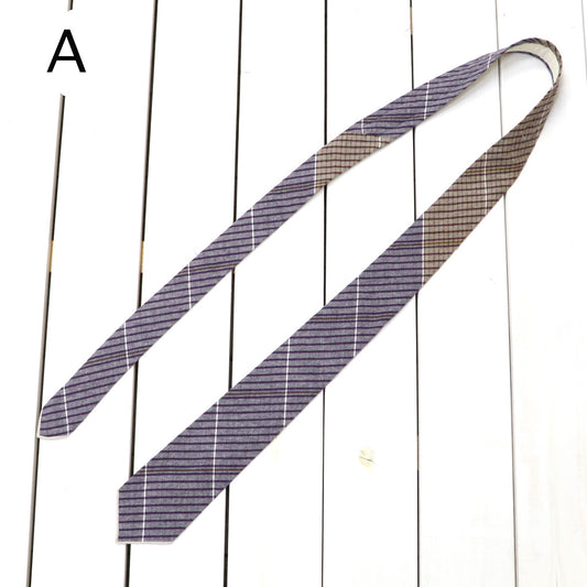 ENGINEERED GARMENTS : Neck Tie-Color Cotton Color Block Check