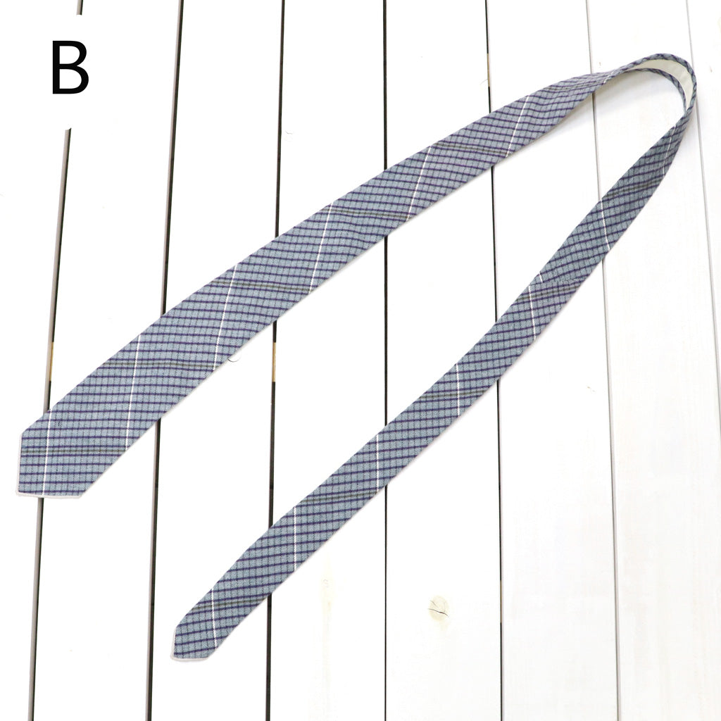 ENGINEERED GARMENTS : Neck Tie-Color Cotton Color Block Check