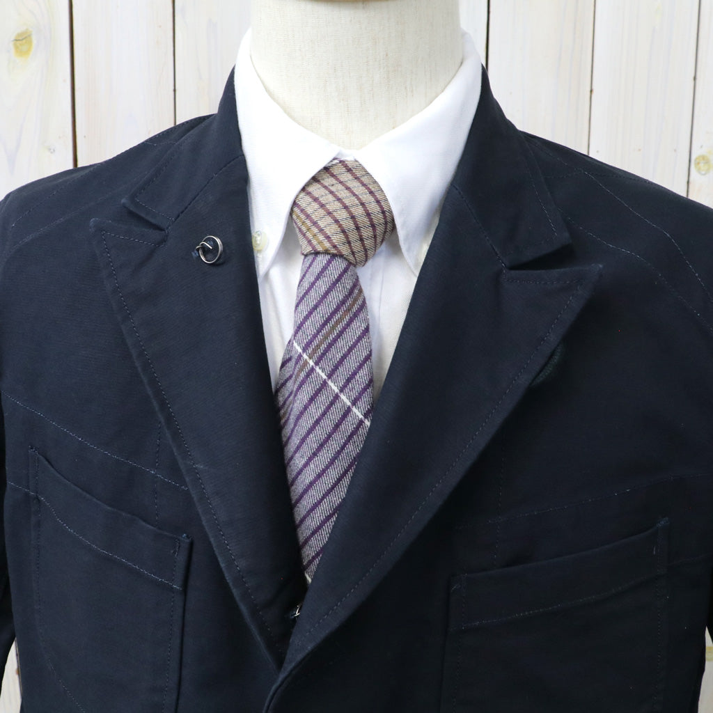 ENGINEERED GARMENTS : Neck Tie-Color Cotton Color Block Check