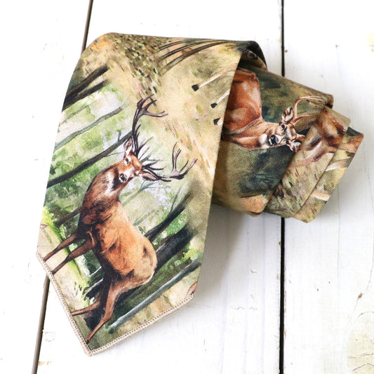 ENGINEERED GARMENTS : Neck Tie-Cotton Deer Print