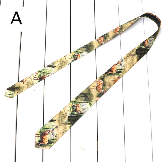 ENGINEERED GARMENTS : Neck Tie-Cotton Deer Print