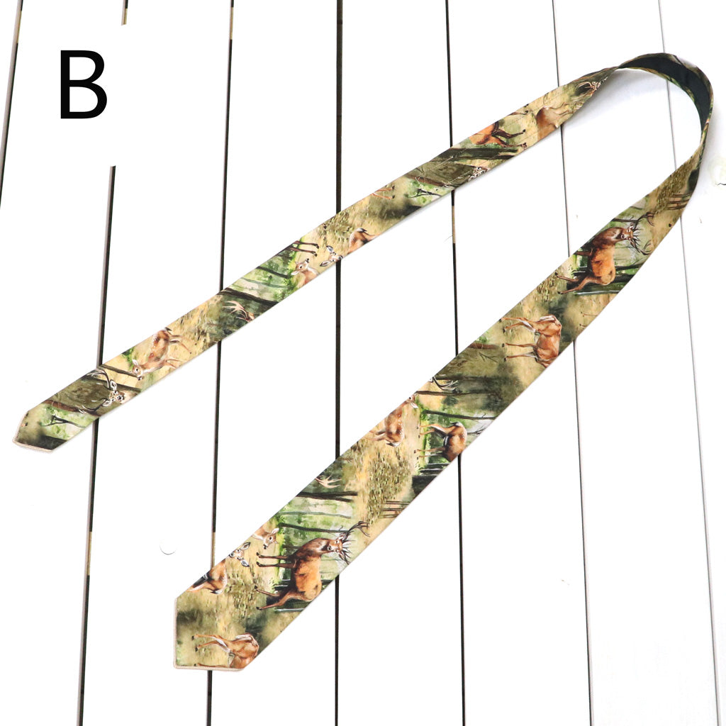 ENGINEERED GARMENTS : Neck Tie-Cotton Deer Print