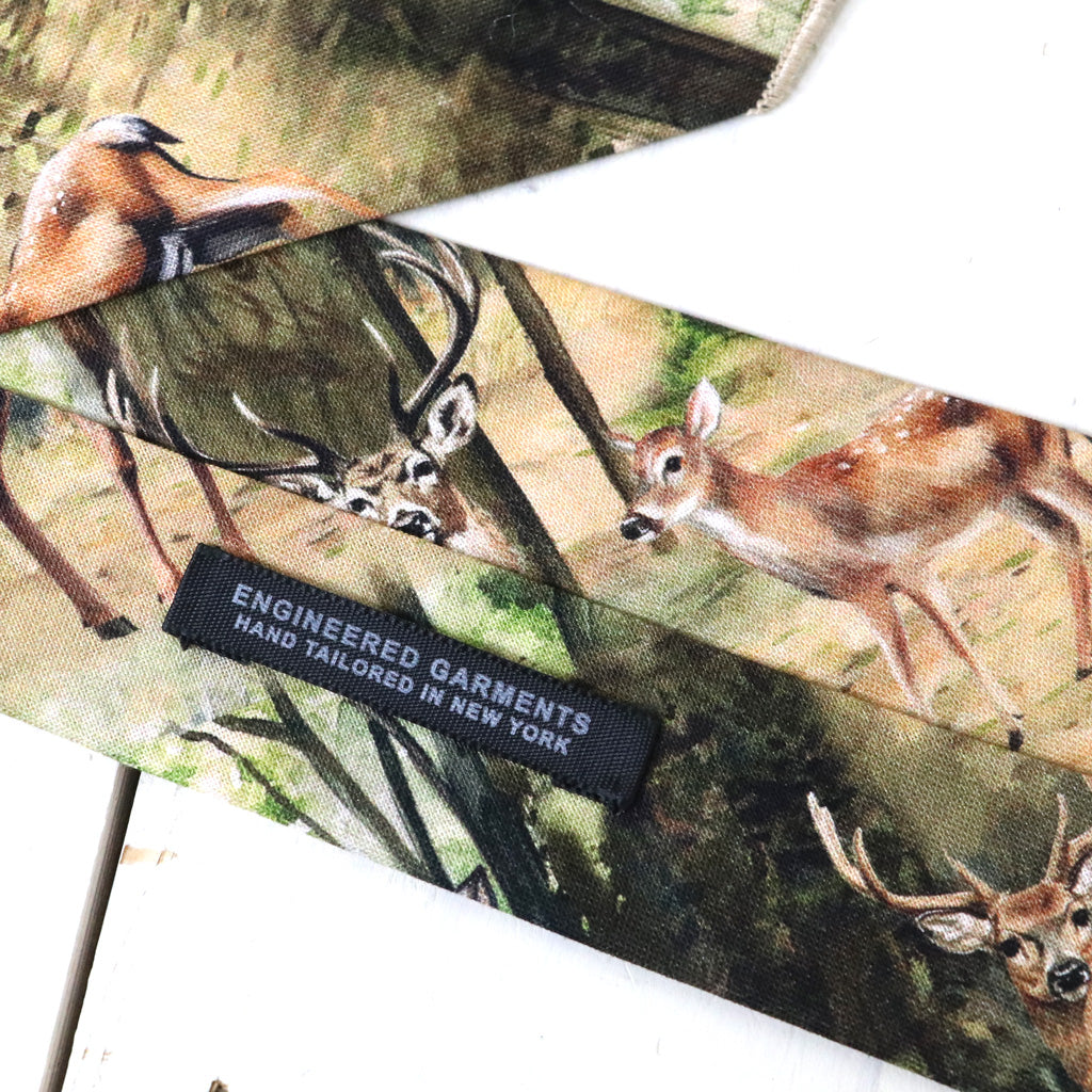 ENGINEERED GARMENTS : Neck Tie-Cotton Deer Print