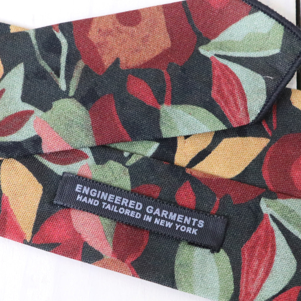 ENGINEERED GARMENTS : Neck Tie-Cotton Rose Print