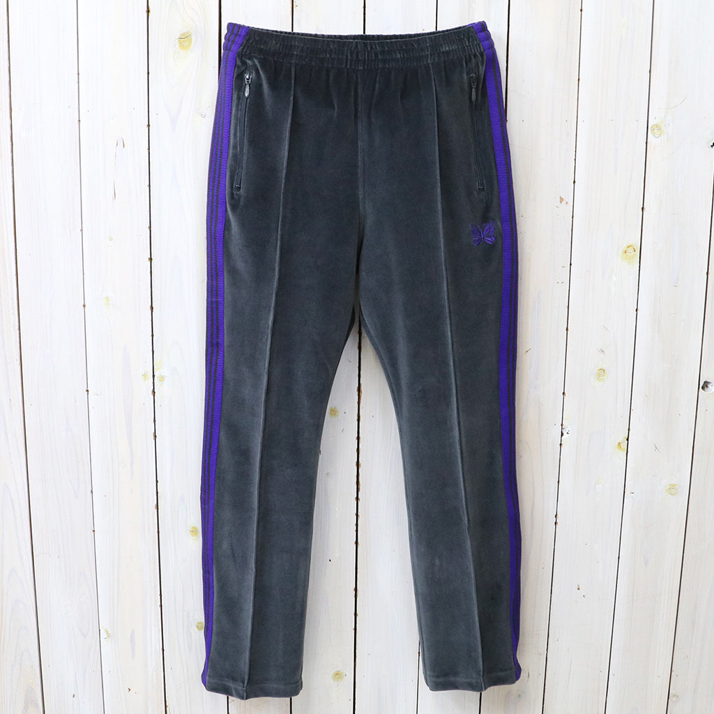 Needles : Narrow Track Pant-C/Pe Velour (Charcoal)