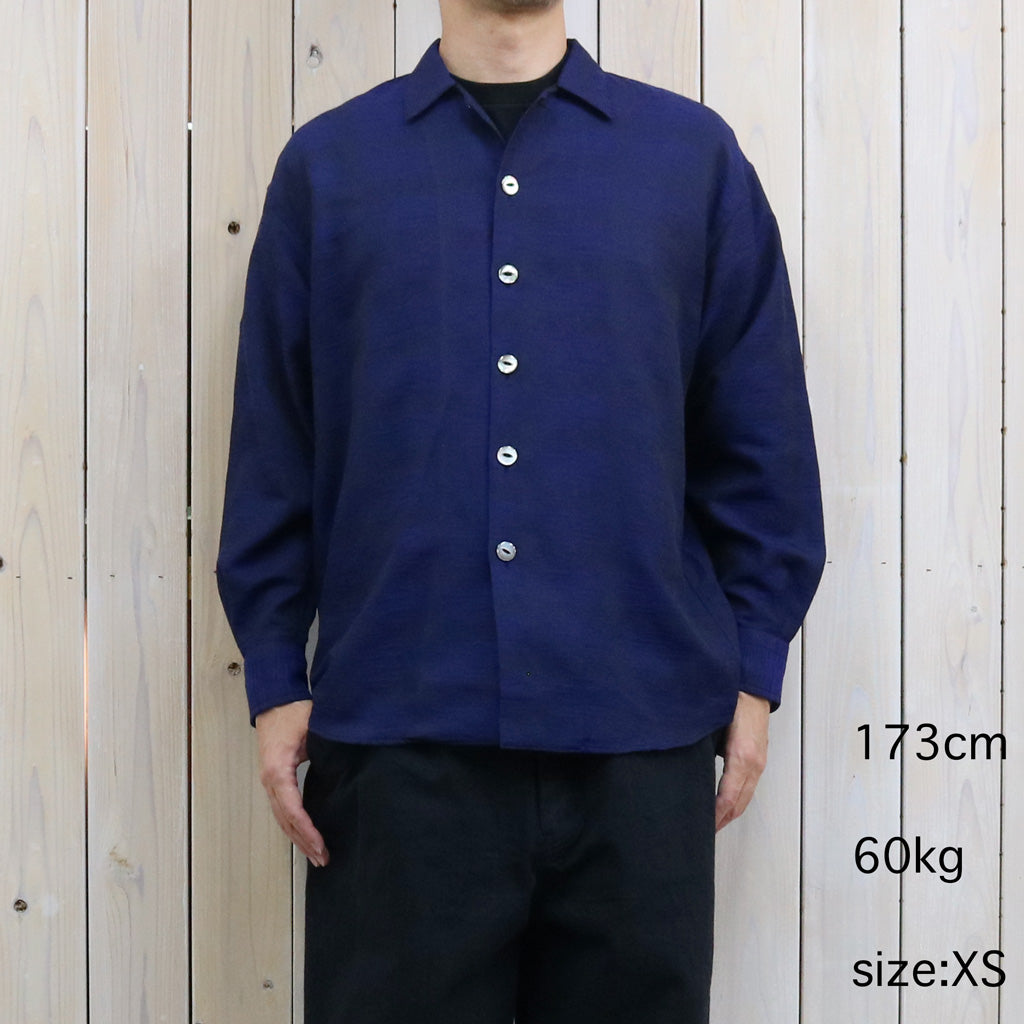 Needles : Uncon Shirt-Chambray Shadow (Blue)