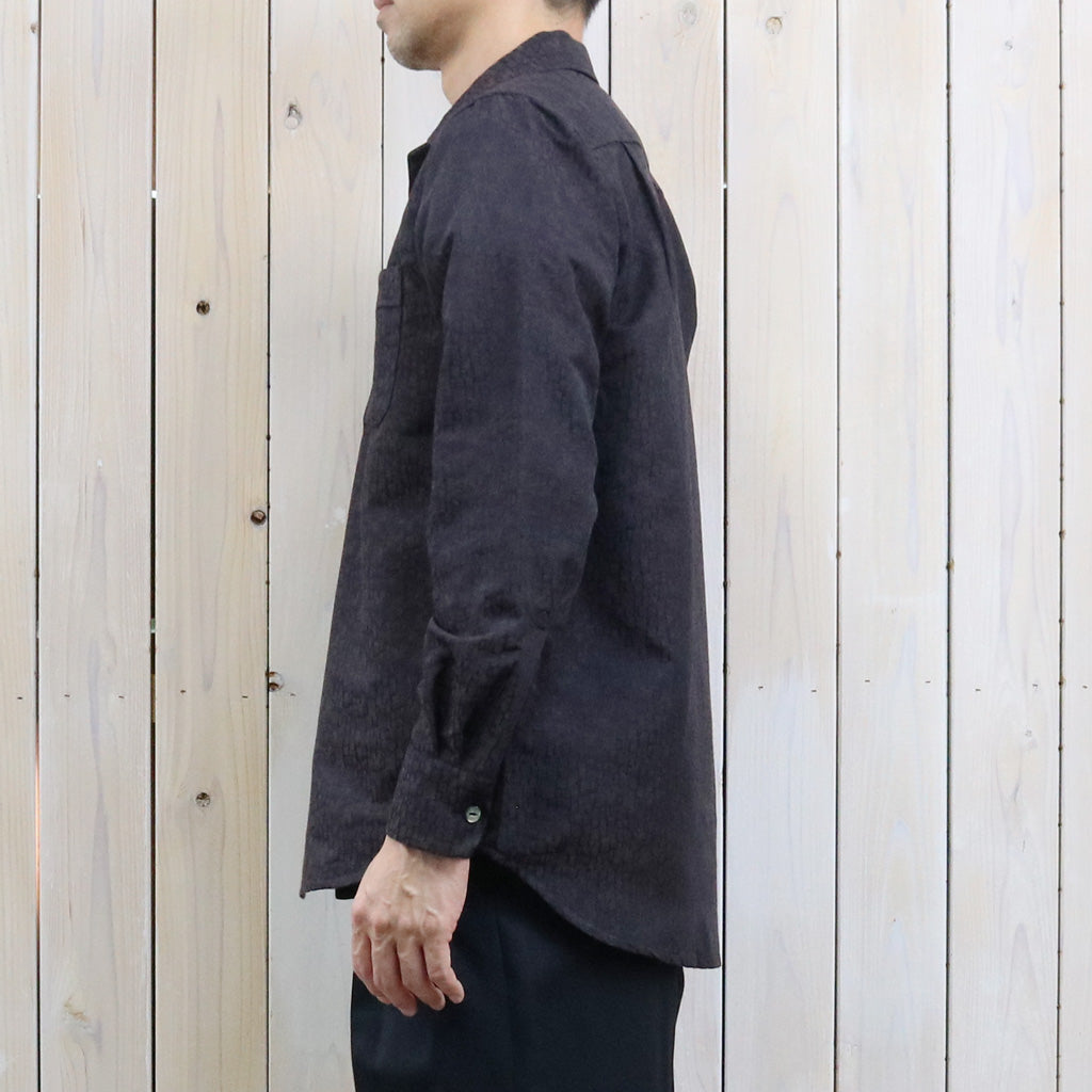 Needles : Open Collar Shirt-Tile Pattern Jacquard