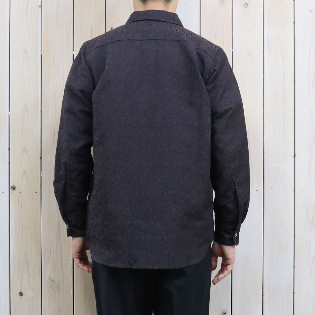 Needles : Open Collar Shirt-Tile Pattern Jacquard