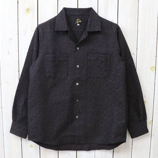 Needles : Open Collar Shirt-Tile Pattern Jacquard