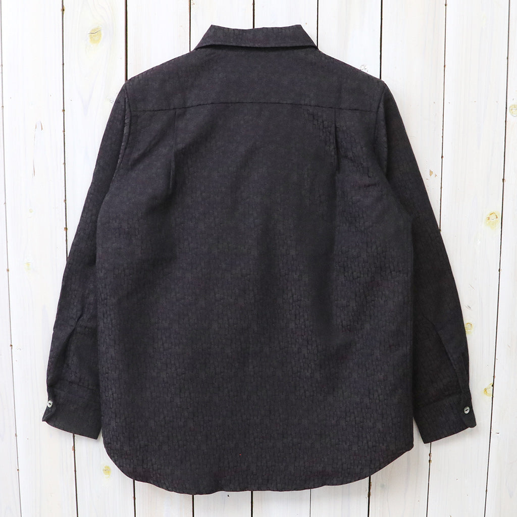 Needles : Open Collar Shirt-Tile Pattern Jacquard