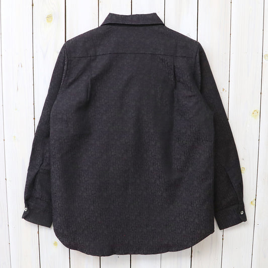 Needles : Open Collar Shirt-Tile Pattern Jacquard