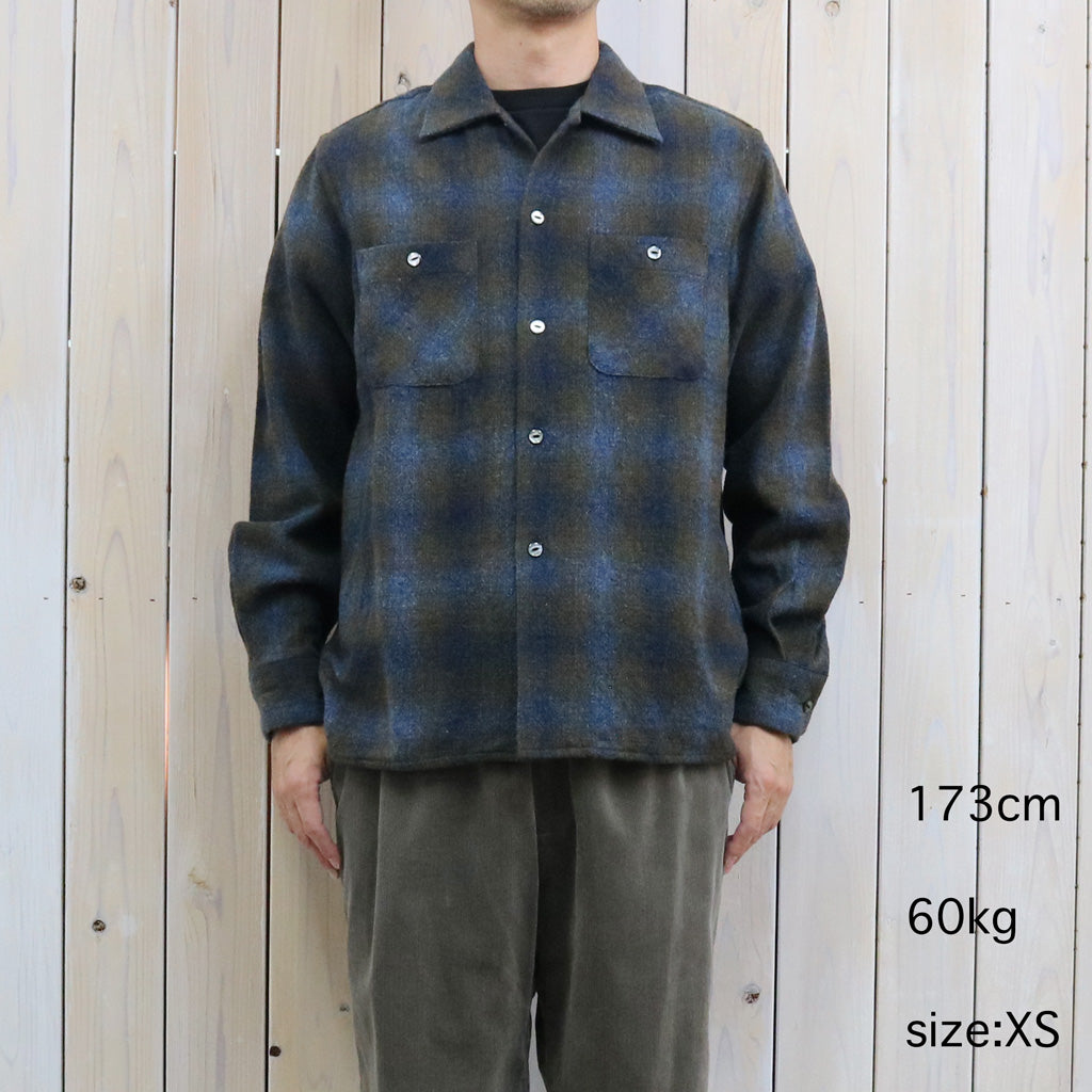 Needles : One-Up Shirt-Wool Ombre Plaid