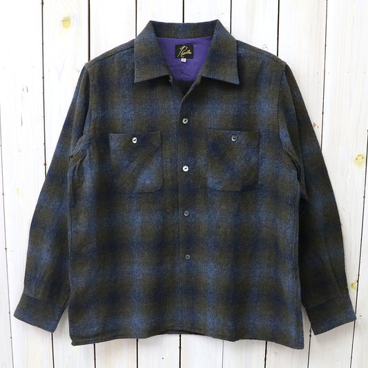 Needles : One-Up Shirt-Wool Ombre Plaid