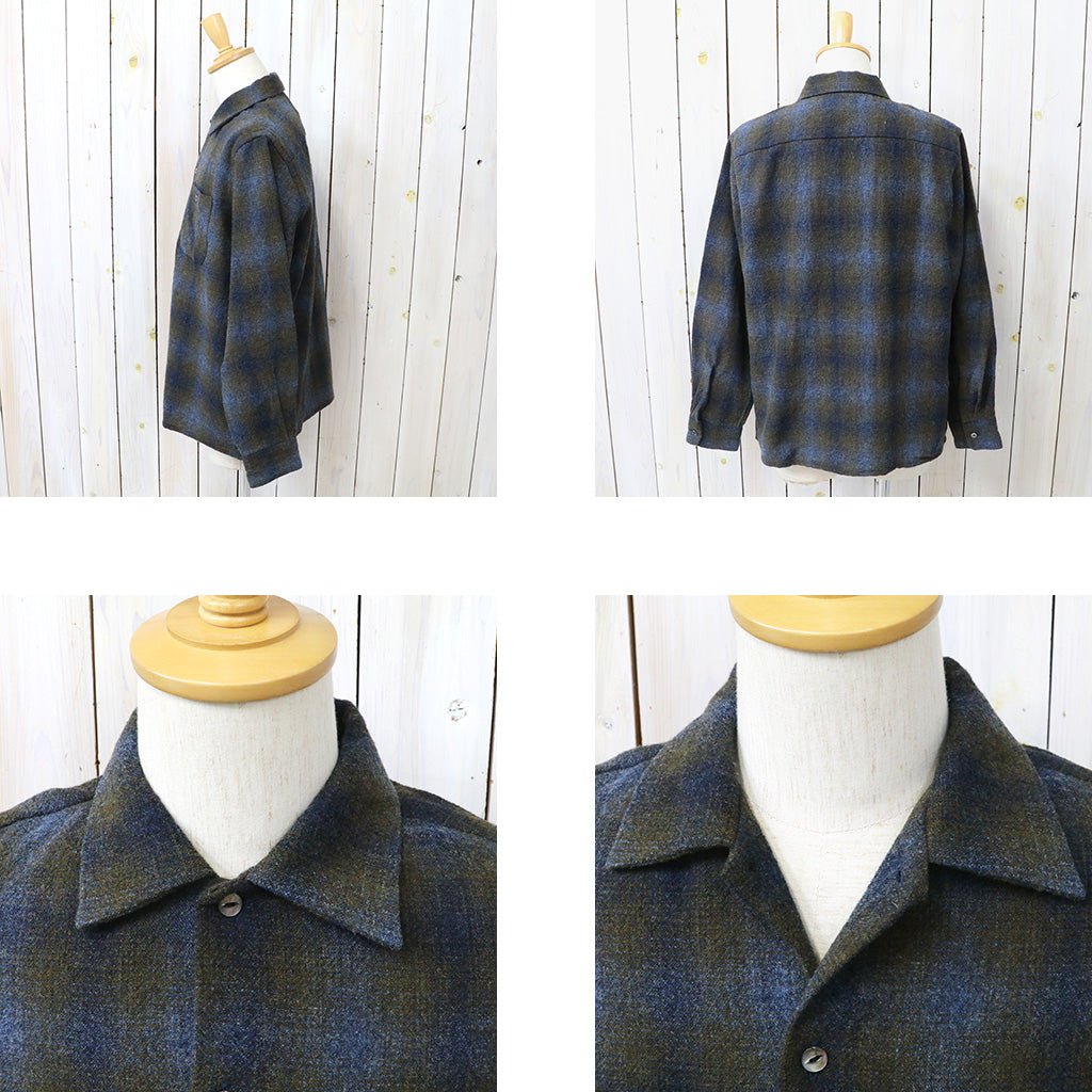 Needles : One-Up Shirt-Wool Ombre Plaid