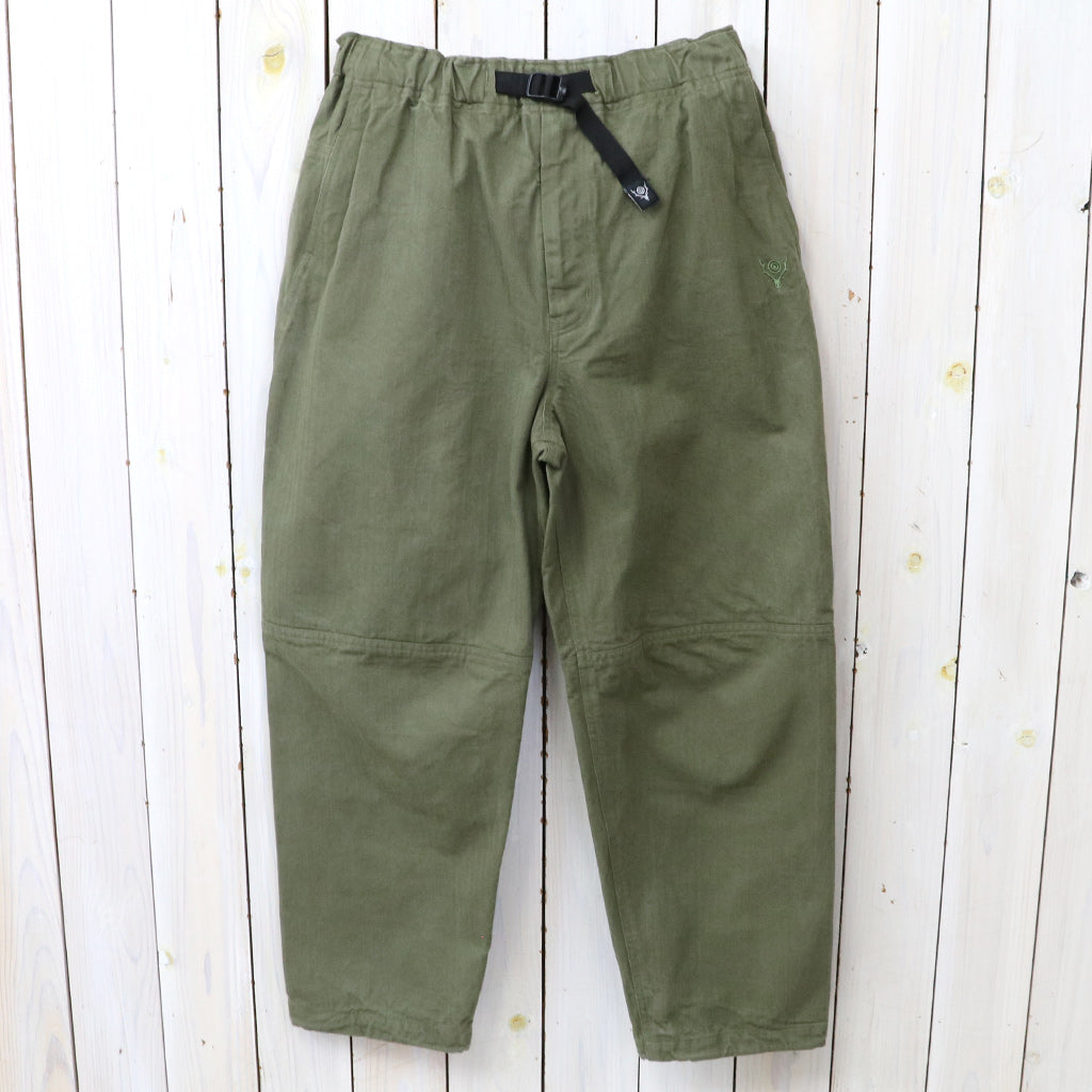 SOUTH2 WEST8 : Trek Pant-Cotton Herringbone (Olive)