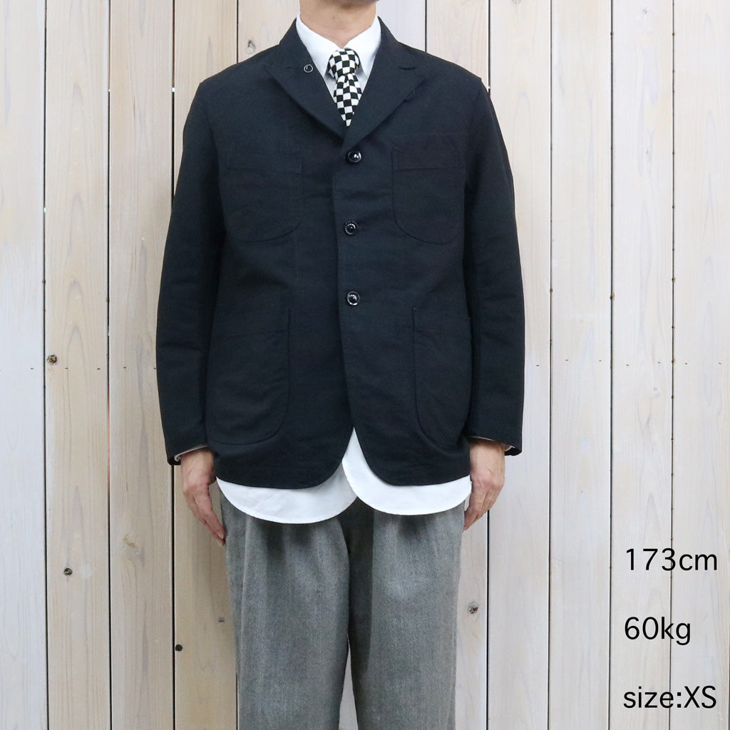 ENGINEERED GARMENTS : Bedford Jacket-Cotton Double Cloth (Black)