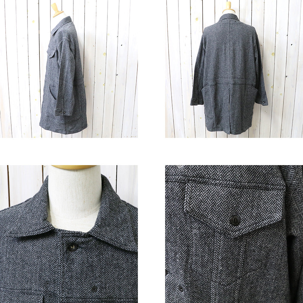 ENGINEERED GARMENTS : Shop Coat-Poly Wool Herringbone