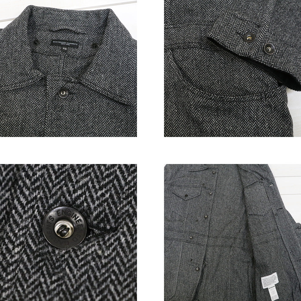 ENGINEERED GARMENTS : Shop Coat-Poly Wool Herringbone