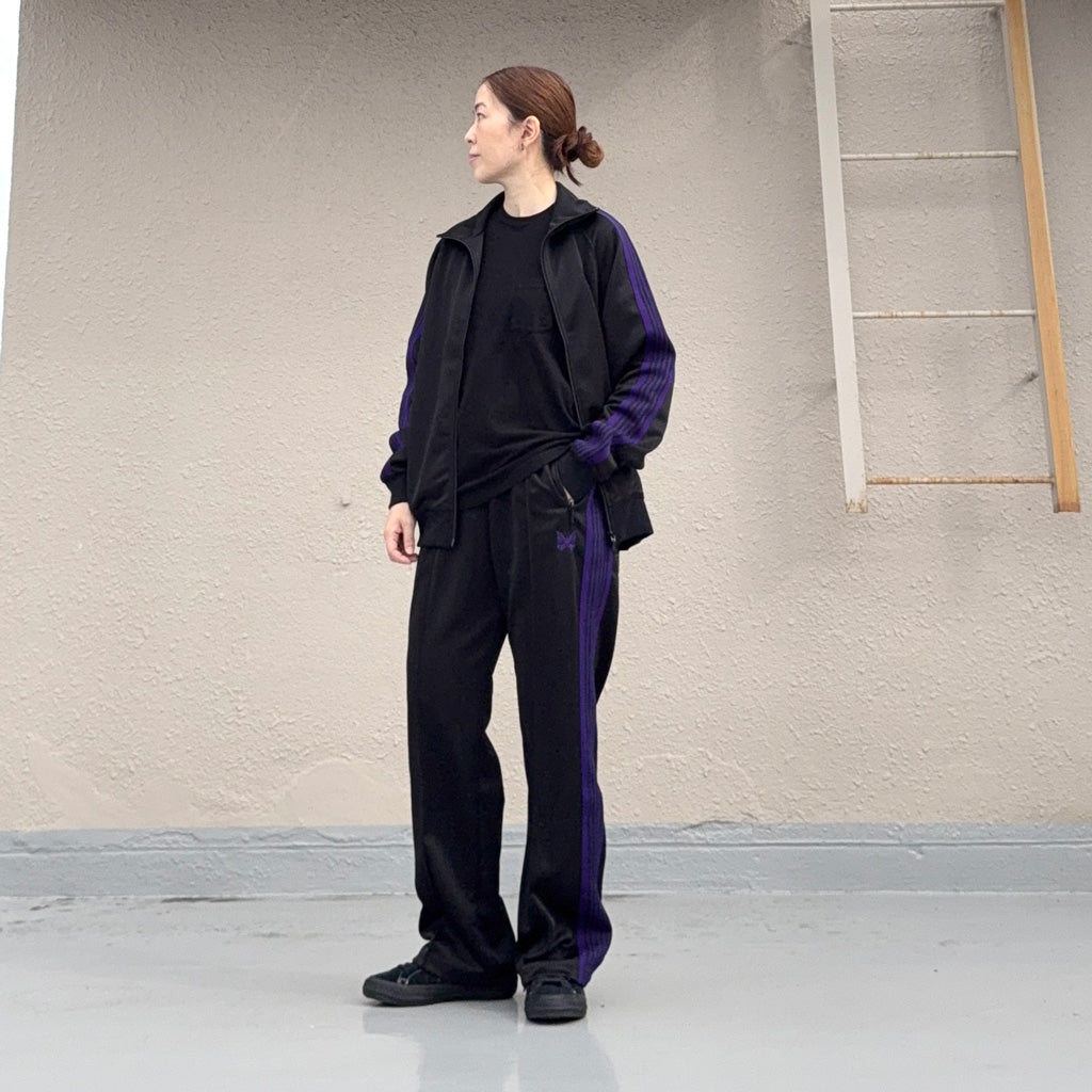 Needles : Track Jacket-Poly Smooth (Black)