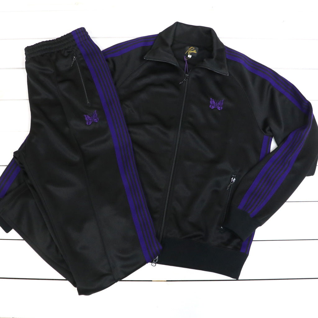 Needles : Track Pant-Poly Smooth (Black)