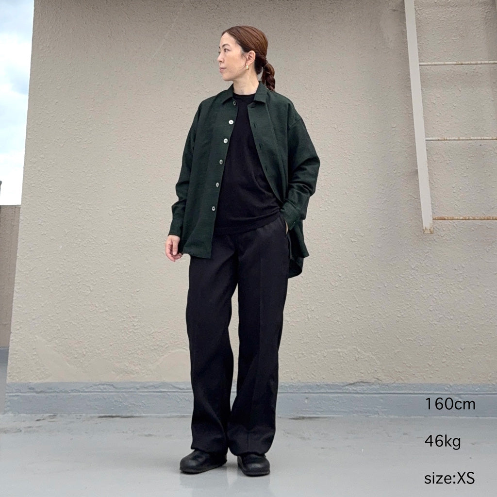 Needles : Railroad Pant-Melange Double Cloth (Black)