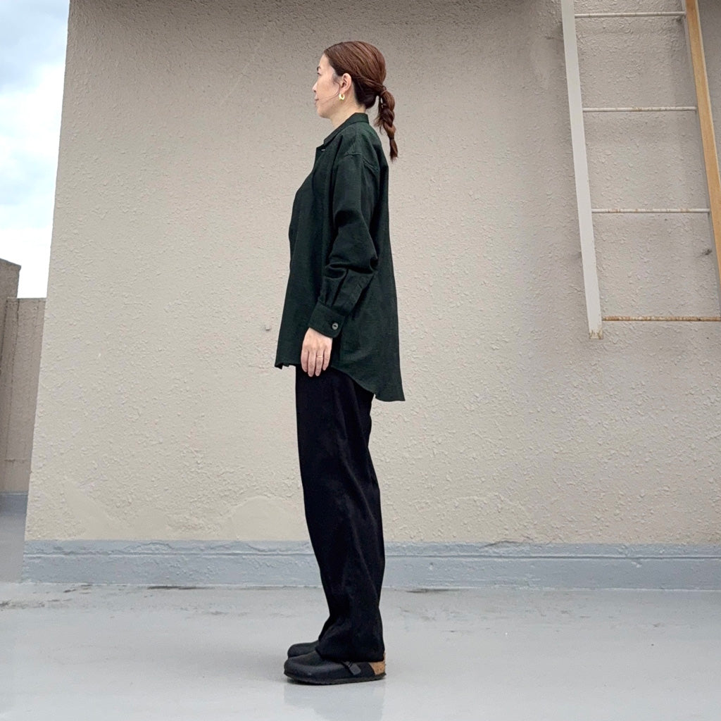 Needles : Railroad Pant-Melange Double Cloth (Black)