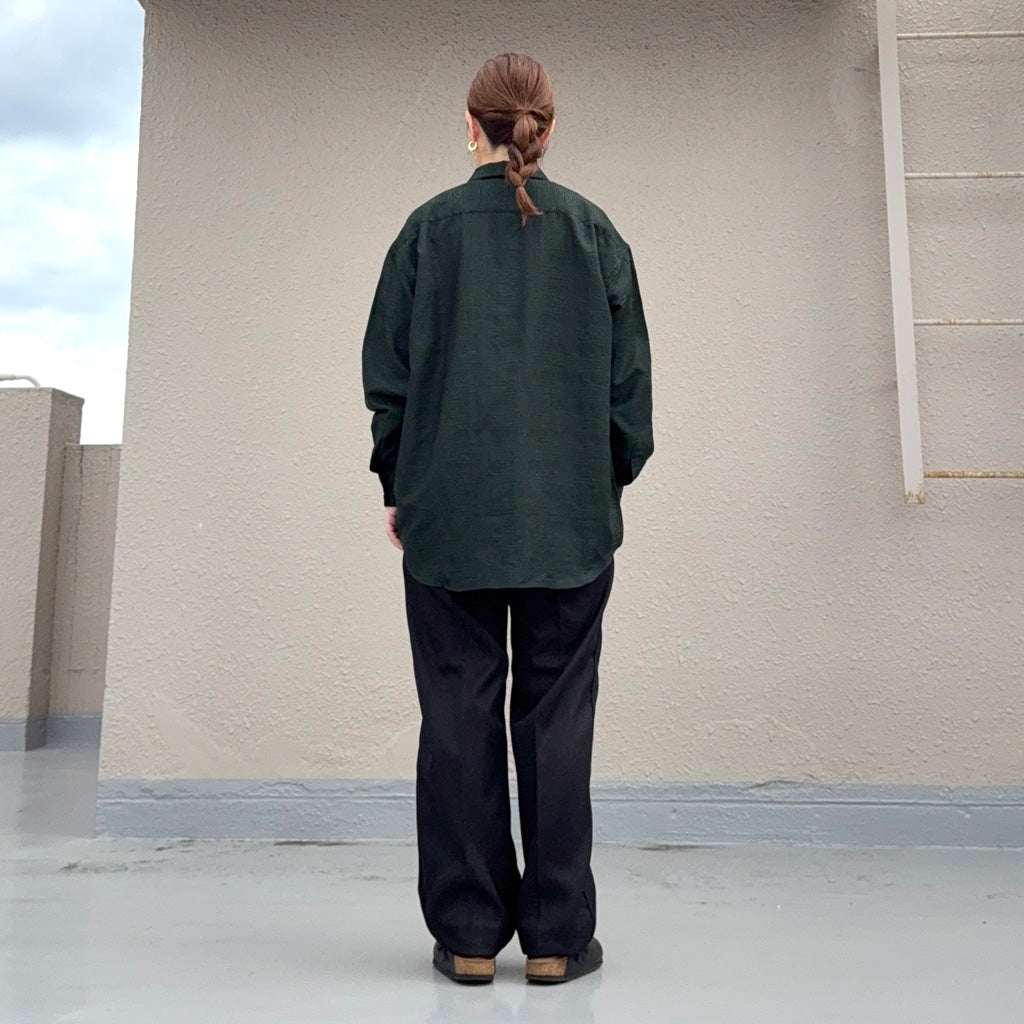 Needles : Railroad Pant-Melange Double Cloth (Black)