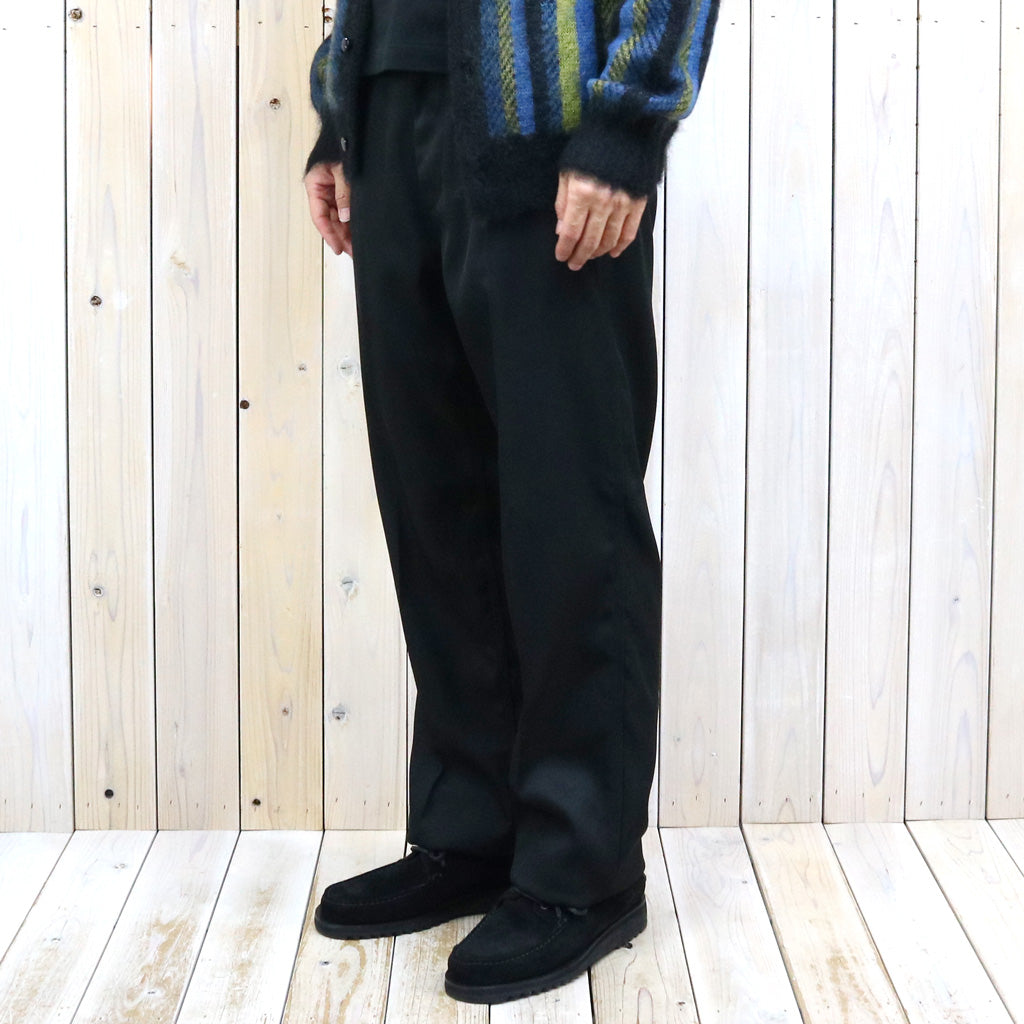 Needles : Railroad Pant-Melange Double Cloth (Black)
