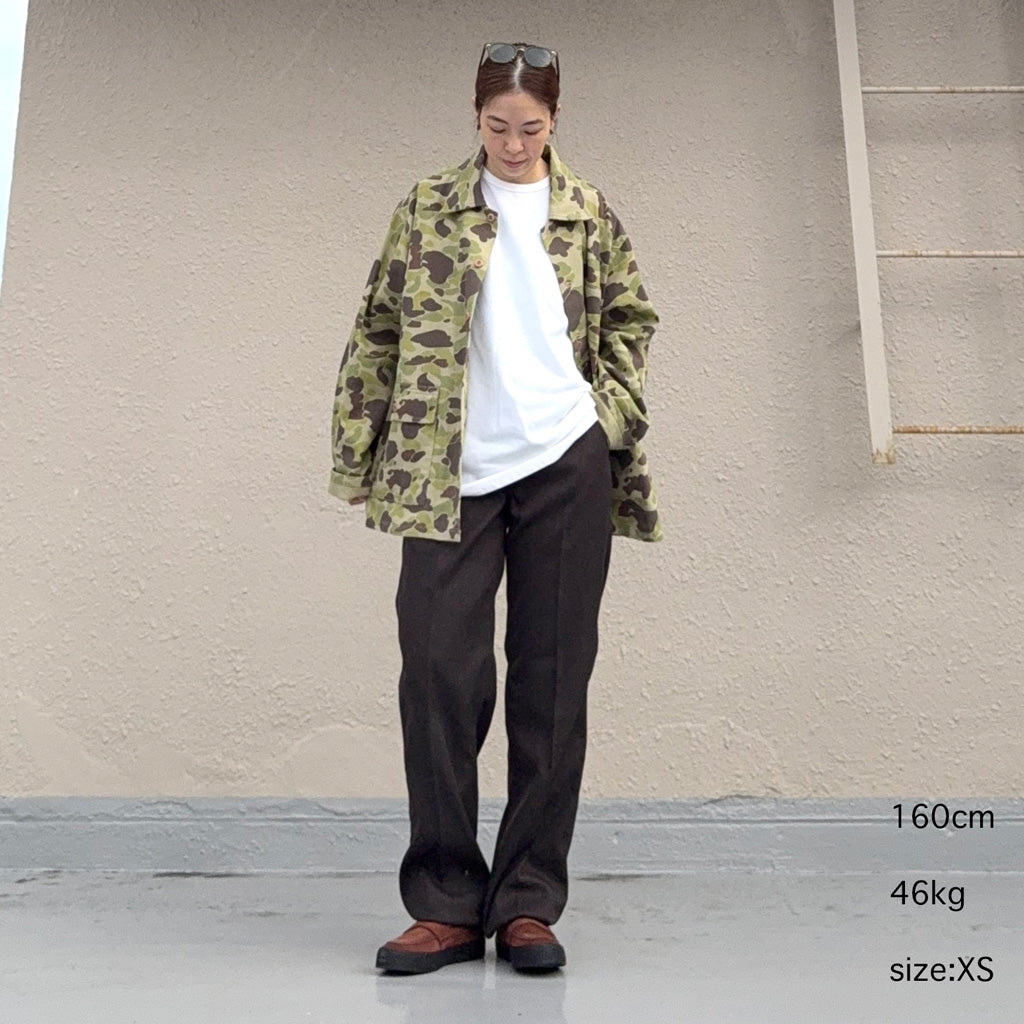 Needles : Railroad Pant-Melange Double Cloth (Brown)