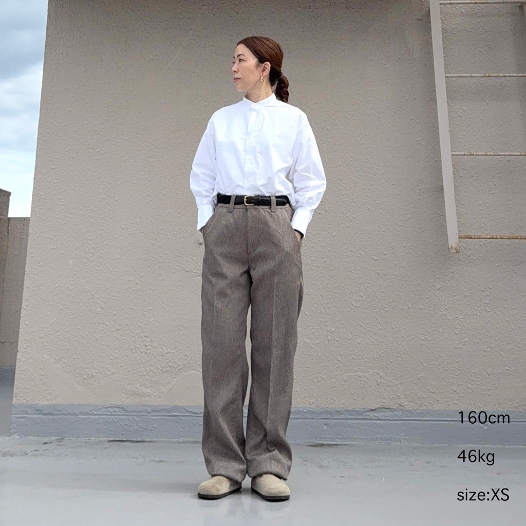Needles : Railroad Pant-Melange Double Cloth (Beige)