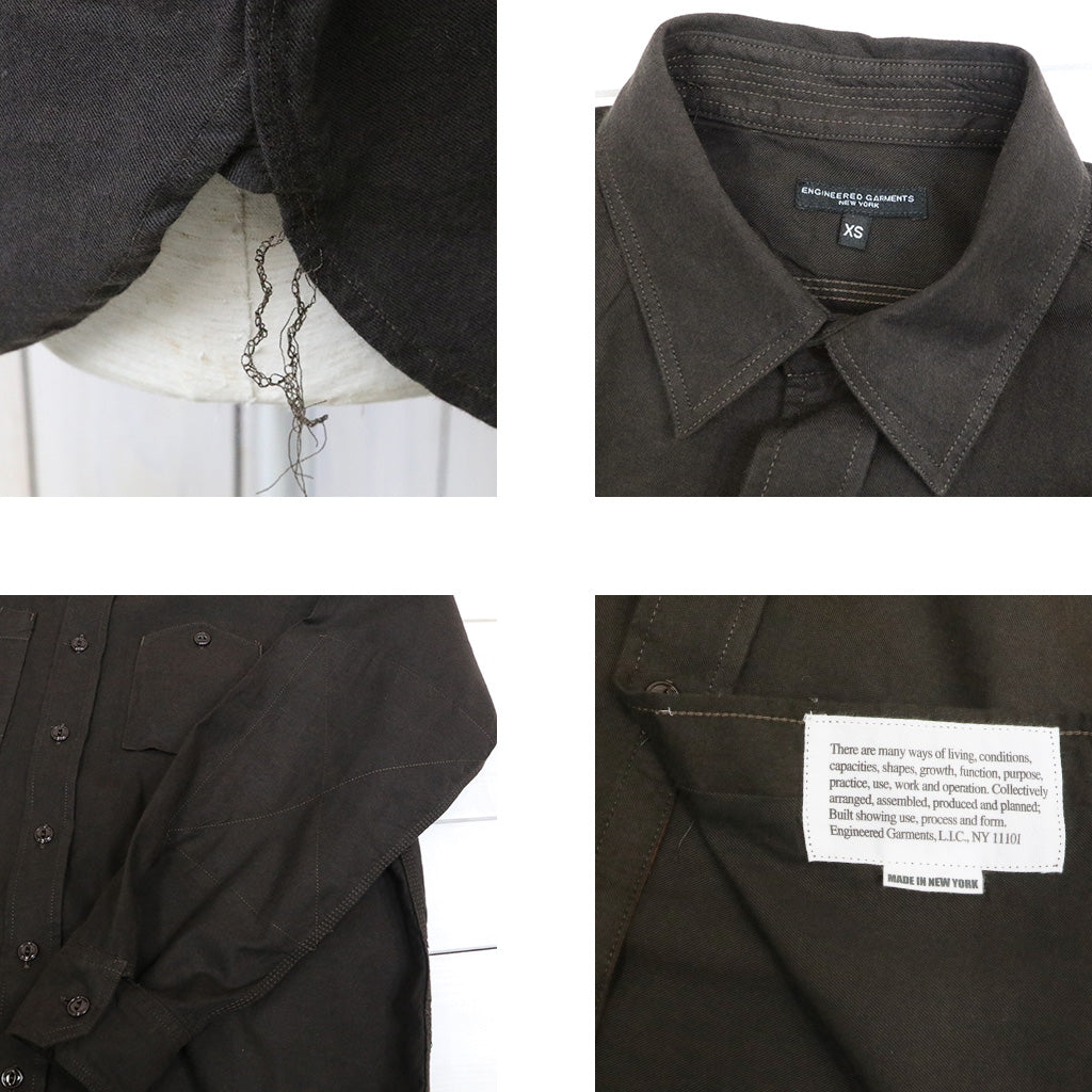 ENGINEERED GARMENTS : Work Shirt-Cotton Brushed Twill