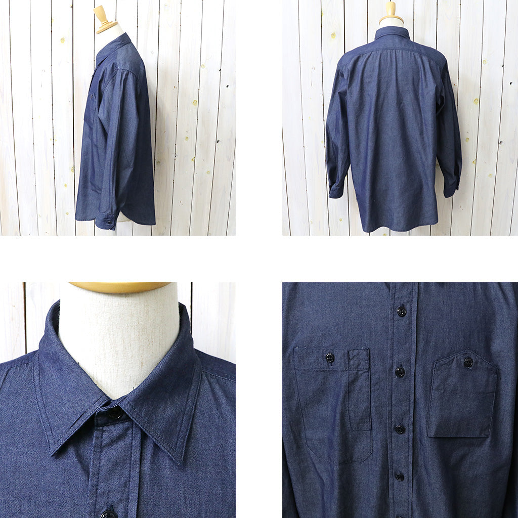 ENGINEERED GARMENTS : Work Shirt-Cotton Denim Shirting